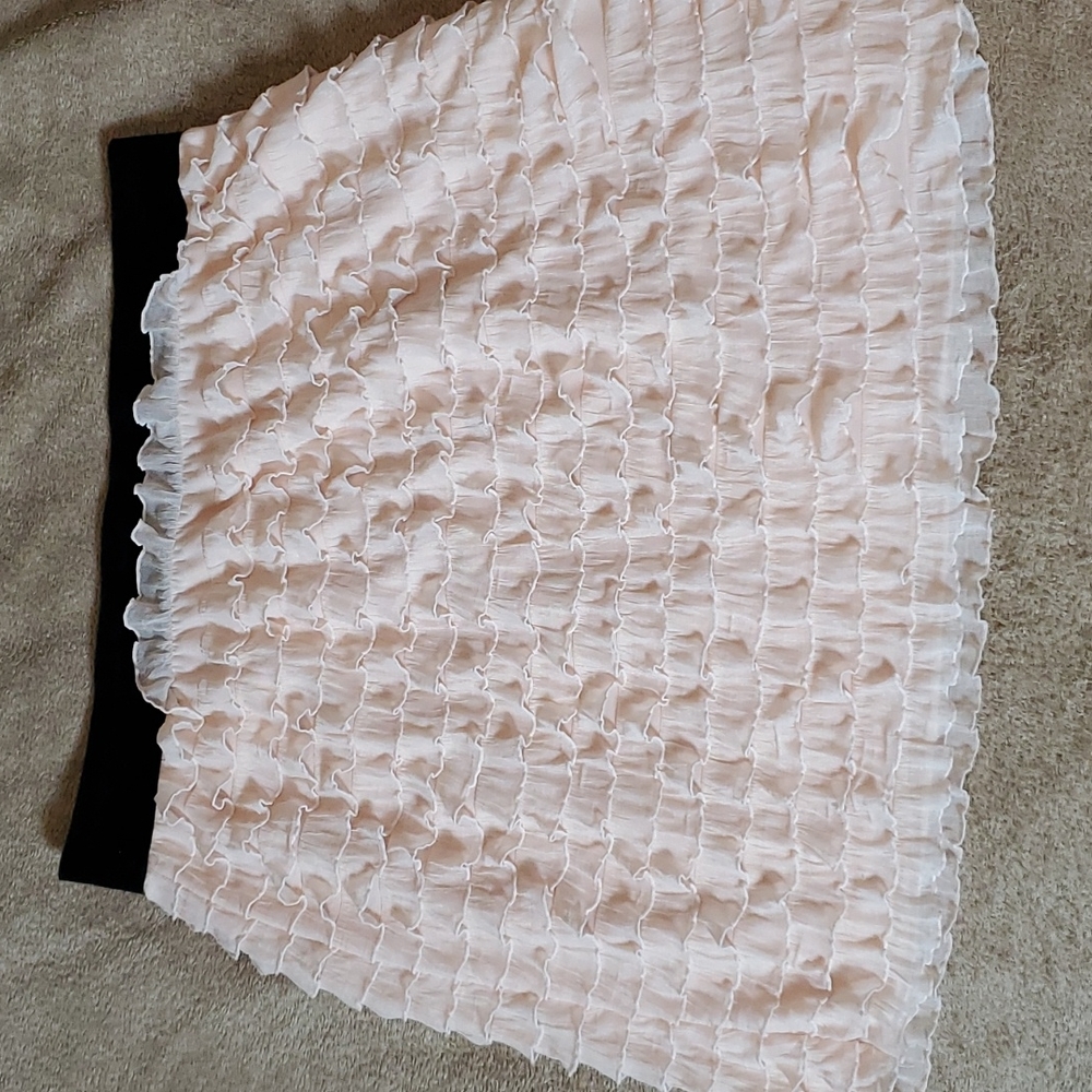 pink ruffle skirt